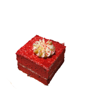 Red velvet cake slice